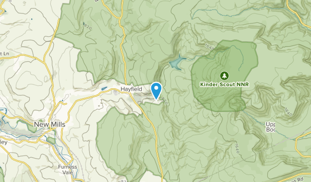 Hayfield Civil Parish, England Map