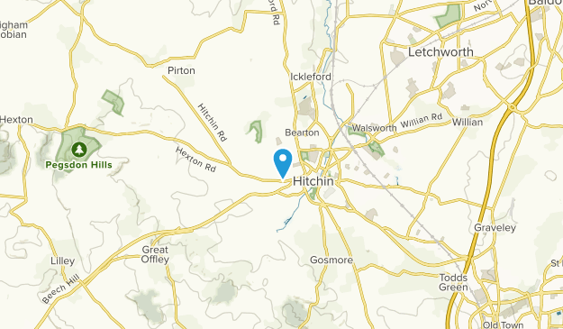 Hitchin, England Map