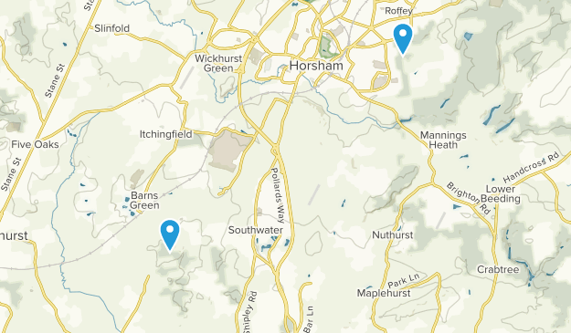 Horsham, England Map