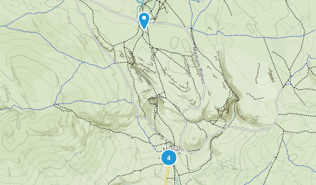 Malham Civil Parish, England Map