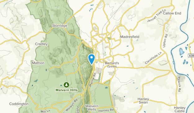 Malvern, England Map