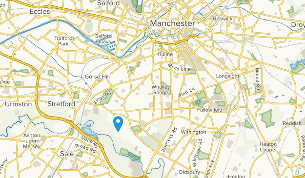 Manchester, England Map