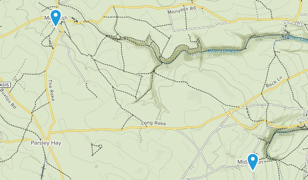 Middleton And Smerrill Civil Parish, England Map