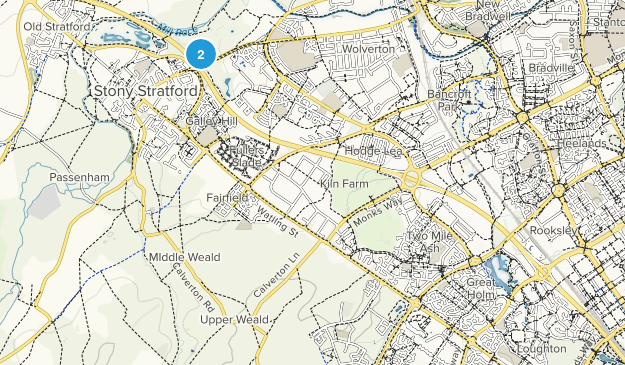 Milton Keynes, England Map