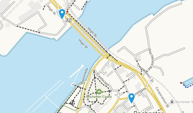 Rochester, England Map