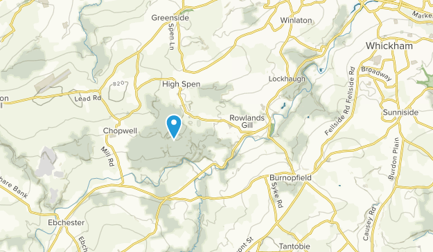 Rowlands Gill, England Map