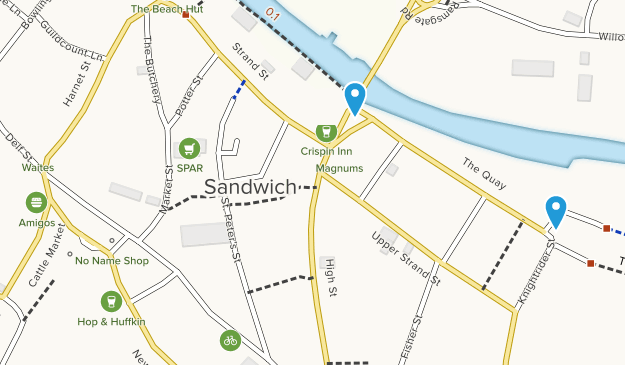 Sandwich, England Map