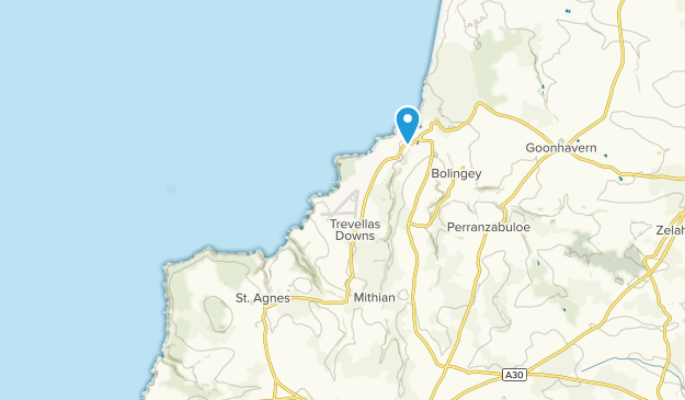 St. Agnes Civil Parish, England Map