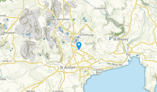 St Austell, England Map
