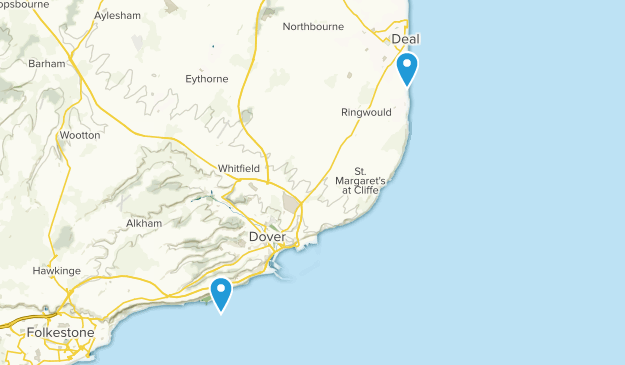 Walmer, England Map