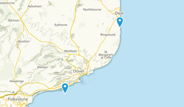 Walmer, England Map