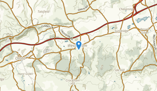 Westerham, England Map