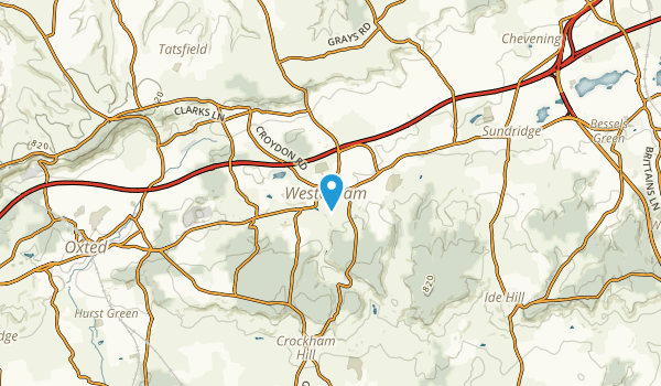 Westerham, England Map