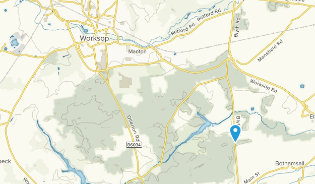 Worksop, England Map