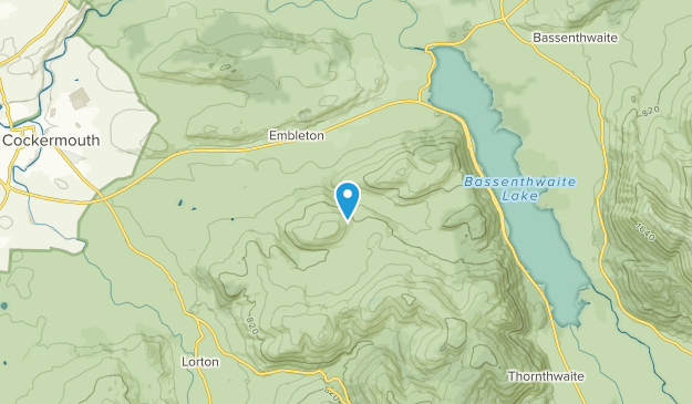 Wythop Civil Parish, England Map