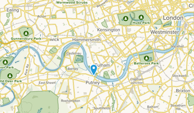 Barons Court, Hammersmith and Fulham Map
