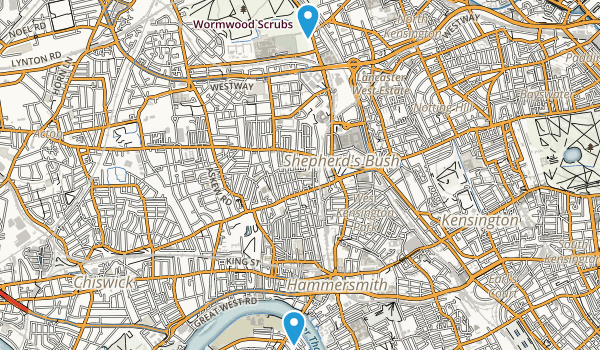 London, Hammersmith and Fulham Map