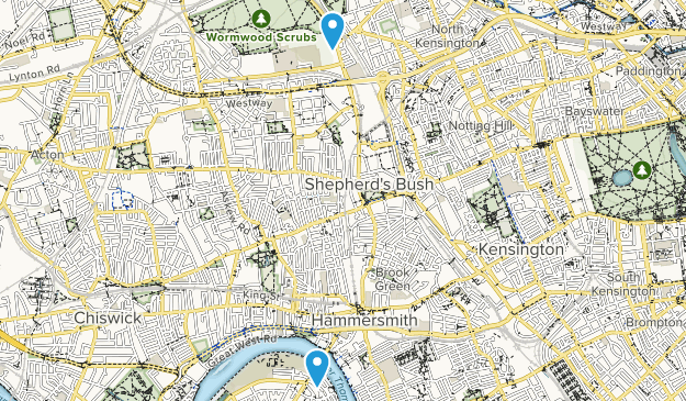 London, Hammersmith and Fulham Map