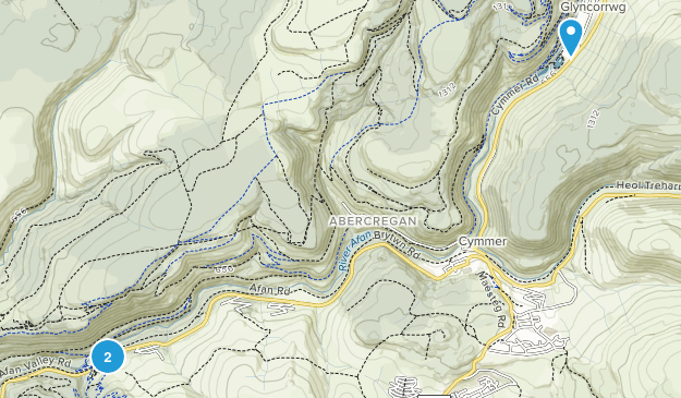 Glyncorrwg Community, Neath Port Talbot Map