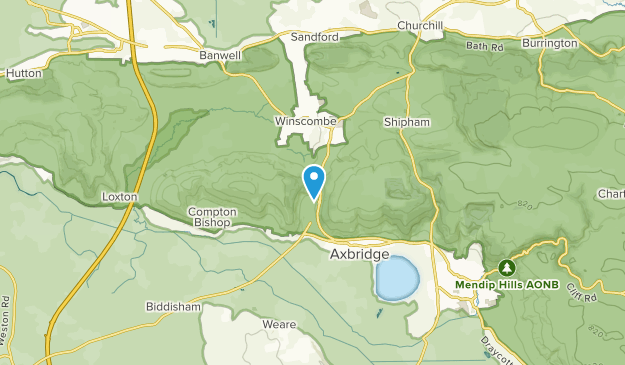 Compton Bishop Civil Parish, North Somerset Map