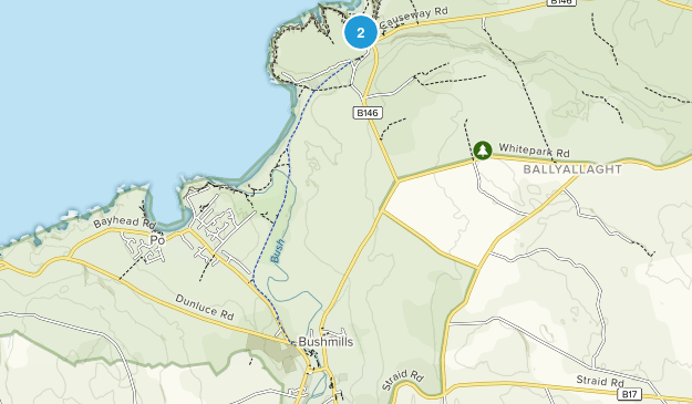Bushmills, Northern Ireland Map