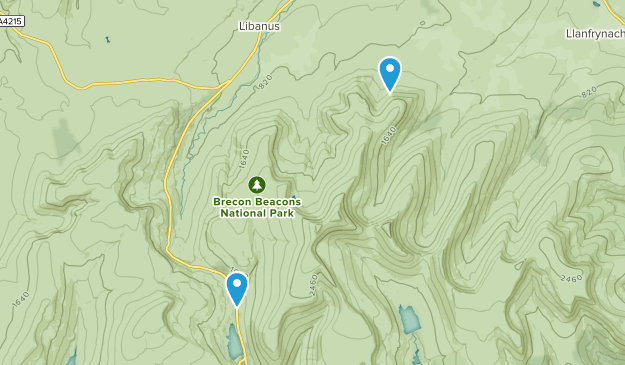 Glyn Tarell Community, Powys Map