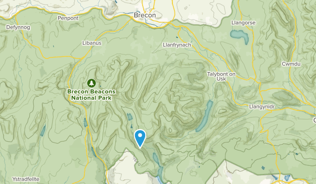 Llanfrynach Community, Powys Map