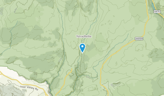 Ystradfellte Community, Powys Map