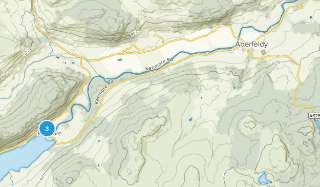 Aberfeldy, Scotland Map