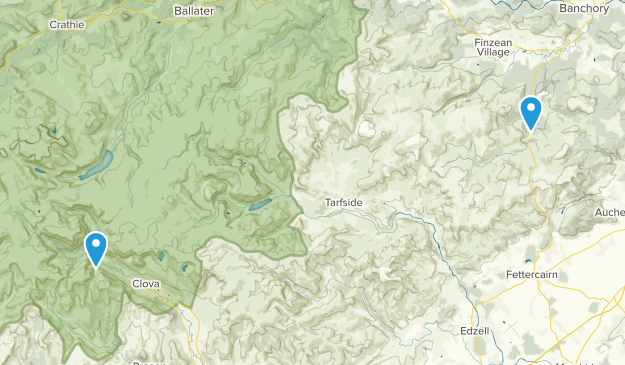 Clova, Scotland Map
