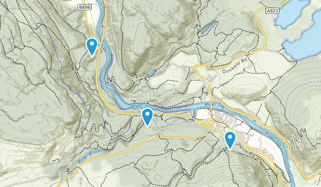 Dunkeld, Scotland Map