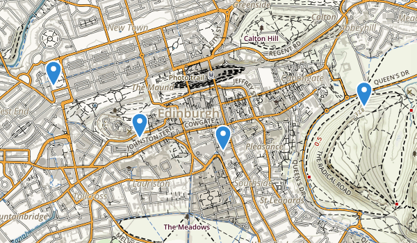 Edinburgh, Scotland Map