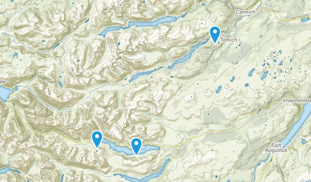 Glen Affric, Scotland Map