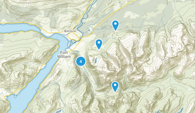 Glen Nevis, Scotland Map