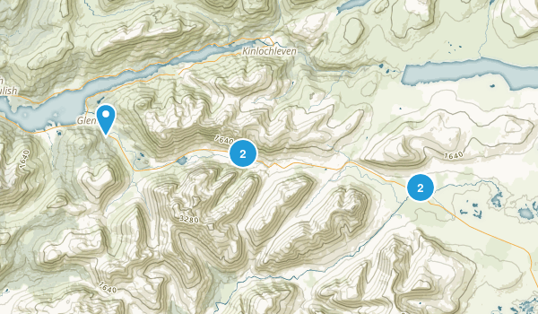 Glencoe, Scotland Map
