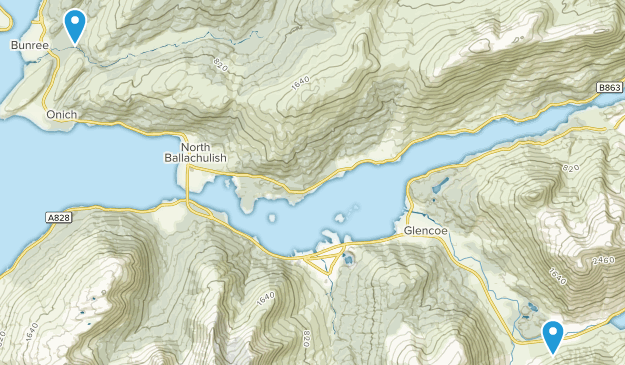 Invercoe, Scotland Map