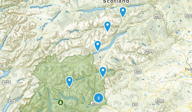 Lochearnhead, Scotland Map