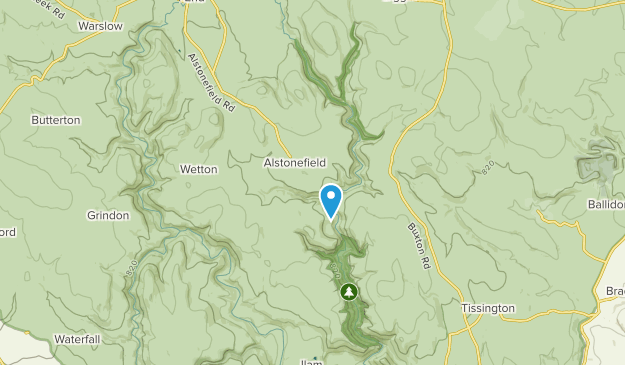 Alstonefield, Staffordshire Map