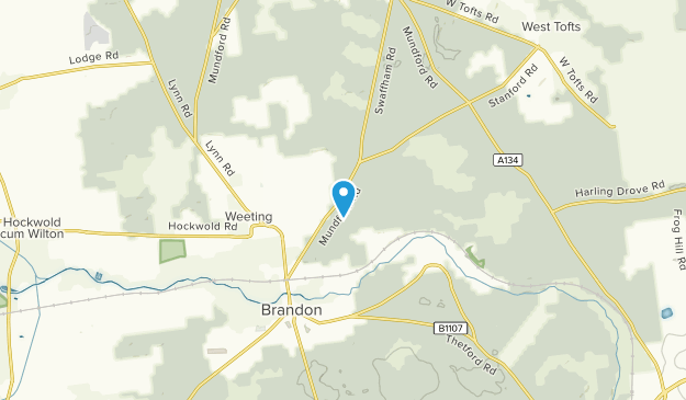 Brandon, Staffordshire Map