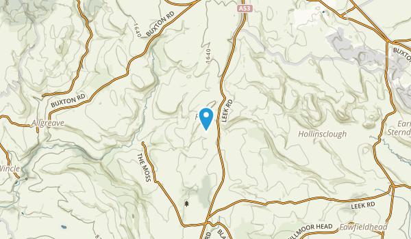 Flash, Staffordshire Map