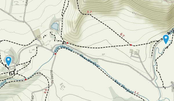 Ilam, Staffordshire Map