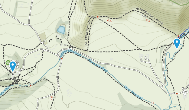 Ilam, Staffordshire Map