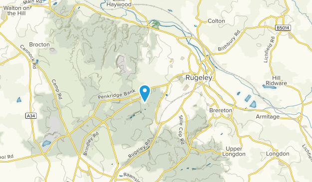 Slitting Mill, Staffordshire Map