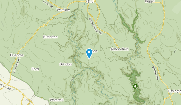 Wetton, Staffordshire Map