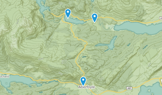Aberfoyle, Stirling Map