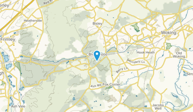 Brookwood, Surrey Map