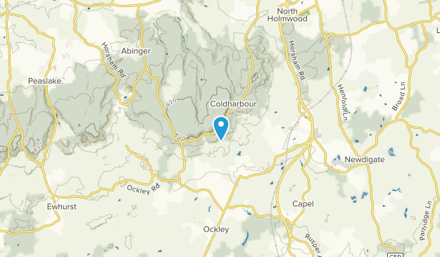 Capel Civil Parish, Surrey Map