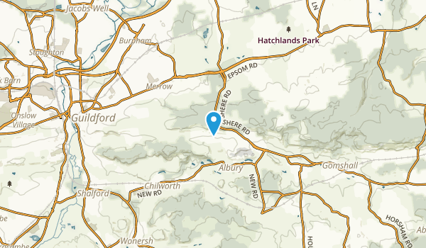 Newland's Corner, Surrey Map