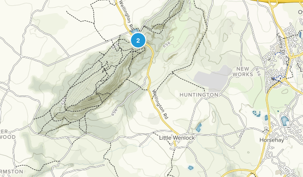 Little Wenlock Civil Parish, Telford and Wrekin Map