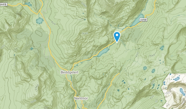 Beddgelert Community, Wales Map